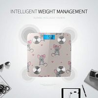 Bluetooth Scales Digital Weight Cartoon Cute Interesting Animal Mouse Bath Scales Digital Body Fat Composition Monitor Analyzer with Smartphone App for Body Management-396 Lbs