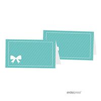 Andaz Press Table Tent Place Cards, Party & Co Blank, 20-pack, For Themed Party Favors, Diamond Inspired Table Settings, Decor, Decorations