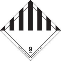 Labelmaster HML9C Miscellaneous Dangerous Goods Label, Paper, Hazmat, 4" x 4" (Pack of 100)