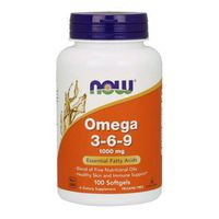 OMEGA 3-6-9, 1000 mg, 100 Sgels by Now Foods (Pack of 8)