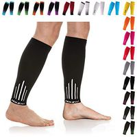 NEWZILL Compression Calf Sleeves (20-30mmHg) for Men & Women - Perfect Option to Our Compression Socks - For Running, Shin Splint, Medical, Travel, Nursing, Cycling (L/XL, White)