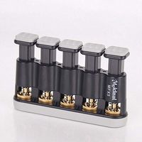 HM Finger Strengthener,Guitar Beginner Exercier, Finger Trainer, Hand Grip Strength Training for Athletes,Musicians & Physical Gray