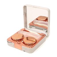 Honbay Fashion Marble Contact Lens Case Portable Contact Lens Box Kit with Mirror (Square)