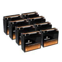 12V 18AH SLA Battery Replaces wp18-12 lc-rc1217p wp20-12 lc-x1220ap - 8PK