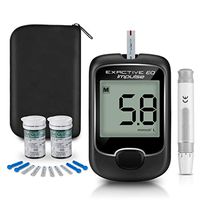 Blood Glucose Monitor Meter - Diabetes Testing Kit Blood Sugar Tester with 50 Codefree Test Strips and 50 Lancets,Mmol/l