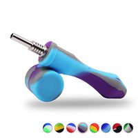 WFB Mini Silicone Honey Straw 4.5" (Purple/Blue)