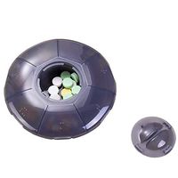 BAIXIN 7 Days Pill Box Large Pill Case Circle Weekly Pill Organizer for Travel Medicine Collection