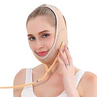 FS Slimming Mask, Inflatable Face Lifting Belt, Airbag Facial Bandage Natural V Face Cheek Chin Lifting Tight Band, Face Slimming Massage Face Lift Shaper Mask Beauty Care Tool (Color : Skin Tone)