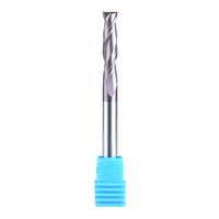 SpeTool 2 Flutes 1/4 inch Shank, Extra Long(3 inches) Carbide End Mill TiAlN Coated HRC55 Spiral UpCut CNC Bits