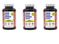 Yerba Prima, Fiber Plus Senna Caps, 3 Pack (180 Capsules)