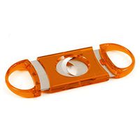 Orange Acrylic & Stainless Guillotine Cigar Cutter