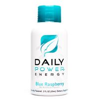 DailyPower Energy Shot - 220mg of Natural Caffeine - 12 Count (Blue Raspberry)