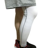 Baiyu 1 Pc Knee Leg Sleeve Basketball Compression Long Calf Sleeves Tights Brace Guard Protector Gear Antislip Stretchable Shin Leg Warmer for Cycling Running Football Crossfit Sports