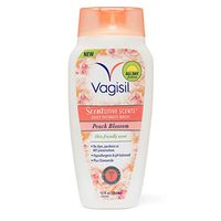 Vagisil Scentsitive Scents Daily Intimate Feminine Vaginal Wash for Women, Peach Blossom, 12 Fluid Ounce