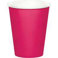 Celebrations 96-Count 9 oz. Hot/Cold Cups, Hot Magenta
