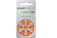 90 x Size p13 PowerOne Hearing Aid Batteries