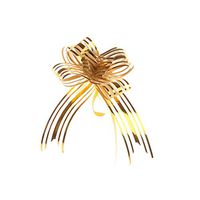 Mei Yun 12Pcs Gift Wrap Bows Gift Wrapping Present Decoration Pull Bows for Christmas Wedding Valentine's Day (Gold)