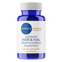 60 Capsules - Hair Nail Growth Complex, Advanced Formula with Biotin 10000 mcg PABA, Inositol and N-Acetyl Cysteine - Natural Healthy Hair and Nail Supplement