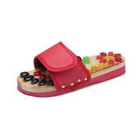 Massage Shoes Colorful Pebbles Foot Massage Slippers Reflexology Acupressure for Foot Care Relaxation Comfortable Multifunctional HMYH,Red,36