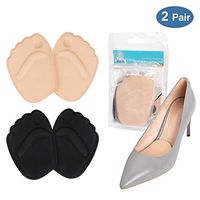 Metatarsal Pads, Ball of Foot Cushions Insloes for Women Heel, Soft Gel Insole Forefoot Pads Fits Flats High Heels Sandals for Calluses, Metatarsal, Bunion Forefoot Cushioning Pain Relief(2 Pairs)