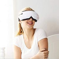 Electric Eye Massager Massager Eye Stress Relief Machine with Heat Compression Air Pressure for Fatigue Relief and Vibration(Soft Fabric)