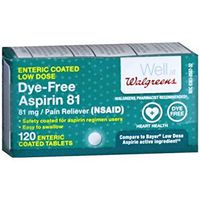 Walgreens Low Dose 81 mg Aspirin Tablets, 120 ea