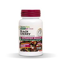 NaturesPlus Herbal Actives Black Cherry, Extended Release - 750 mg Anthocyanins, 30 Vegetarian Tablets - Joint Support, Antioxidants, Anti-Inflammatory - Hypoallergenic, Gluten-Free - 30 Servings