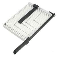 Paper Cutter Guillotine Style 10" Cut Length X 10" Inch Metal Base Trimmer