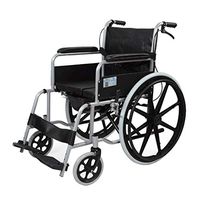 MEI Walker Lightweight Aluminium Self Propelled Wheelchair，Foldable Portable Double Handbrake Toilet Chair