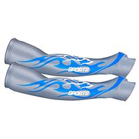 1 Pair Cooling Arm Sleeves Cover Sun Protection for Riding Climbing Fishing for Sun Protection - Grey XL