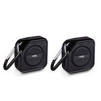 TDK Life On Record A12-2PK Trek Bluetooth Wireless Speaker, 2 Pack (Black)