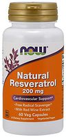Natural Resveratrol 200 mg - 60 Veg Capsules by NOW