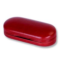 Glasses & Contacts Case, Contact Lens Hard Case Assorted Colors (red)