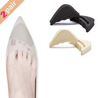 2 Pairs Toe Filler Inserts Adjustable Toe Plug Reusable Shoe Filler Filler Unisex Shoe Toe Plugs for Men&Women, Fits Pumps, Flats,Boots,Sneakers etc (1 Pair Beige+1 Pair Black)