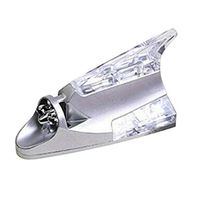 Kiode Shark Fin Car LED Wind Light, Roof Antenna Shark Fin Safe Warning Flash Lamp, Battery Powered Ultra Bright LED Standard Police Beacon