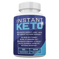 Instant Keto - Advanced Weight Loss with Metabolic Ketosis Support - 800MG - 60 Pills - 30 Day Supply
