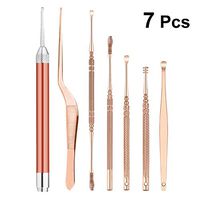 ROSENICE LED Earpick Ear Cleaner Curette Earwax Removal Earpick Cleaning Tool Set 7Pcs