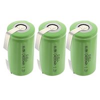 3x Exell 1.2V 4000mAh NiMH C Size Rechargeable Batteries w/Tabs use with high power static applications (Telecoms UPS and Smart grid) radio controlled devices electric tools electric mopeds USA SHIP