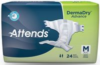 48DDA20PK - Attends DermaDry Advance Briefs Medium 32 - 44