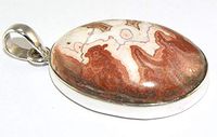 Sterling Silver Jasper Pendant Jewellery PEND475