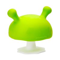 Mombella Mimi the mushroom super soft silicone baby soothing teether toy, pacifier &breast shape for sucking stage, prevent finger chewing & falling down, for 0m+