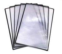 Axgo 5pcs 3X Magnifying Fresnel Lens for Reading, Transparent