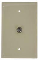 Leviton 40539-MI Midsize Video Wall Jack, F Connector, Ivory