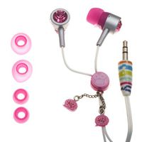 NEMO DIGITAL IC10153WT iCarly iGlam Earbuds with Pink Crystal Studs Style (Discontinued by Manufacturer)