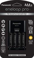 Panasonic K-KJ17K3A4BA Advanced Battery Charger Pack with 4 AAA Eneloop Pro High Capacity Ni-MH Rechargeable Batteries