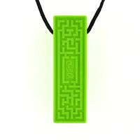 Quell-O LabyrinthZ Sensory Chew Necklace - Chewelry for Mild Chewers (Green)