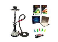 Zebra Smoke Series: 18" 1 Hose Cloud Black Hookah