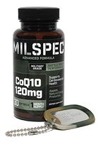 MilSpec Men's CoQ10 Supporting Cardiovascular Health & Energy Production, One Month Supply, 30 Softgels
