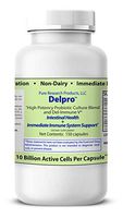 Pure Research Products – Delpro – 150 Capsules – High Potency Probiotic Culture Blend – Enhanced with Del-Immune V – Intestinal Health and Immediate Immune System Support