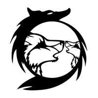 Leon Online Box Wolf Motherhood - Animal Decal [Choice] Vinyl Sticker for Car, Bike, iPad, Laptop, MacBook, Helmet